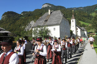 Almabtrieb mit Blaskapelle